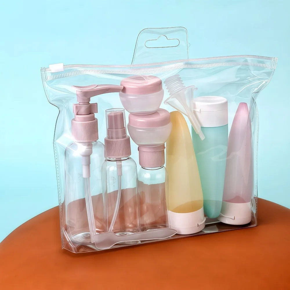 Travel toiletries container set