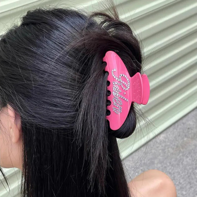 Custom Handmade Double-sided Rhinestone Hair Clip