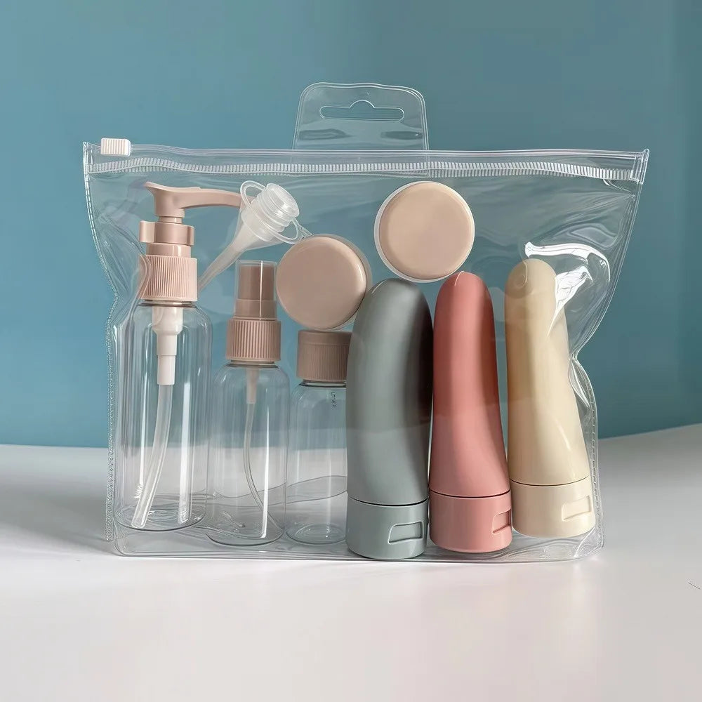 Travel toiletries container set